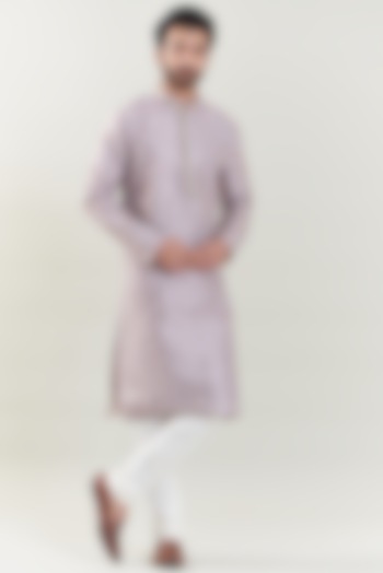 Multi-Colored Silk Kurta Set by SBJ at Pernia's Pop Up Shop