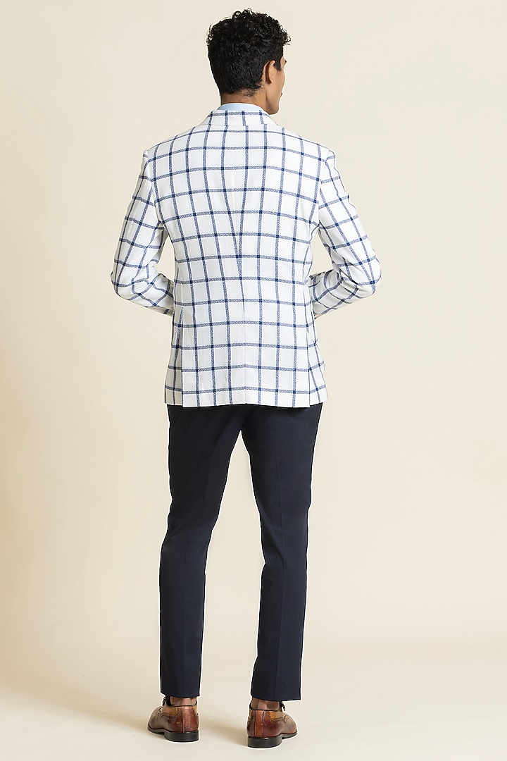 Multi-Colored Poly Linen Checkered Jacket by SBJ at Pernia's Pop Up Shop