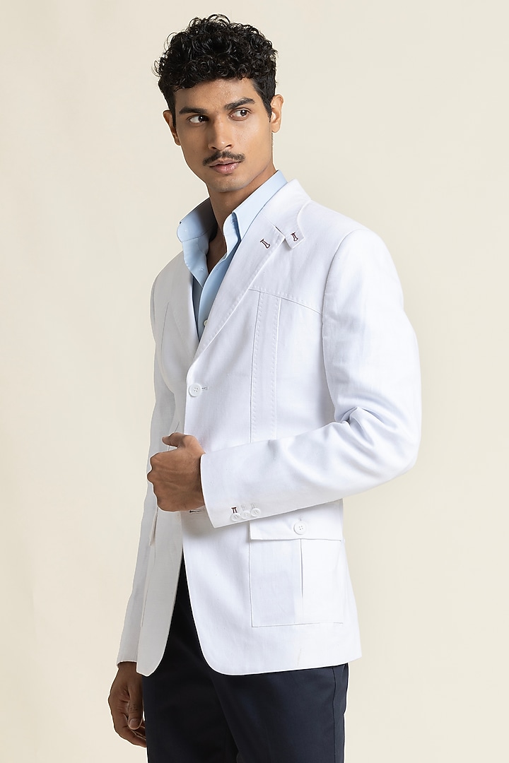 White Linen Jacket by SBJ at Pernia's Pop Up Shop