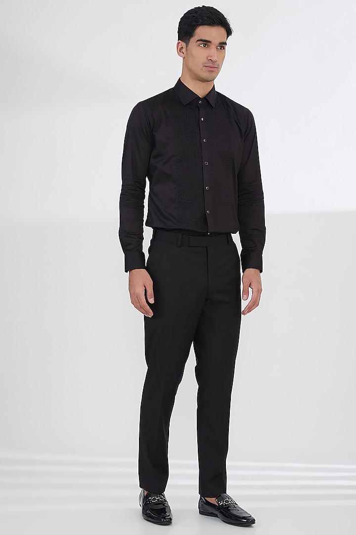 Black -- Cutdana Work Tuxedo Set by SBJ at Pernia's Pop Up Shop