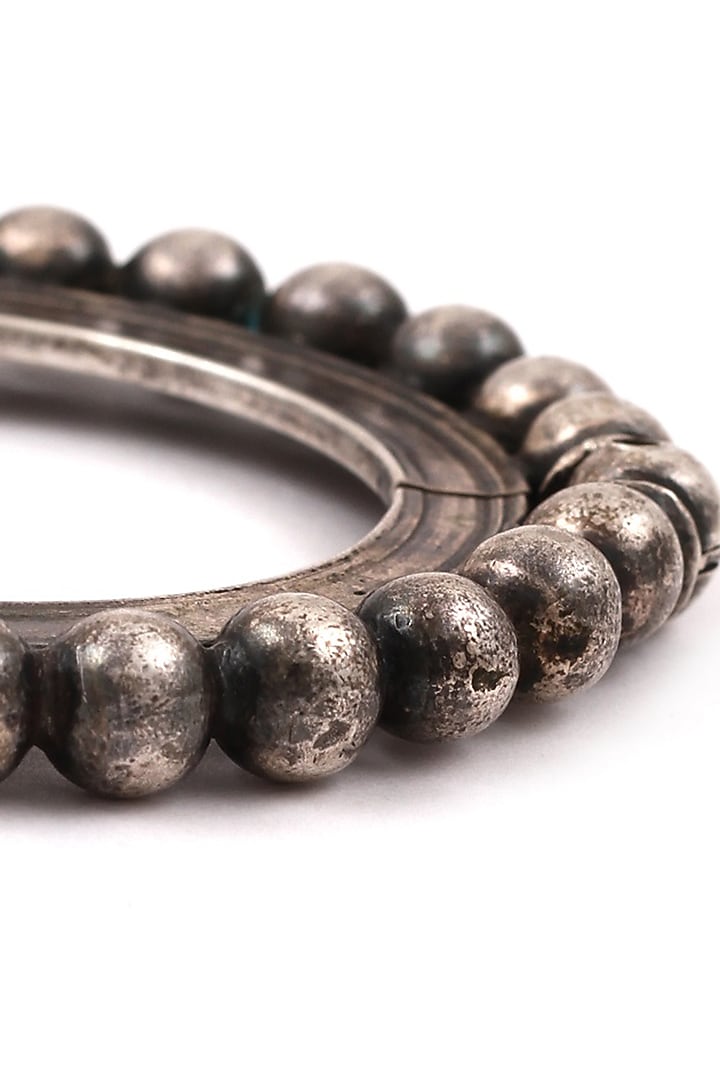 Silver Oxidised Handcrafted Bracelet In Sterling Silver by Sangeeta Boochra at Pernia's Pop Up Shop
