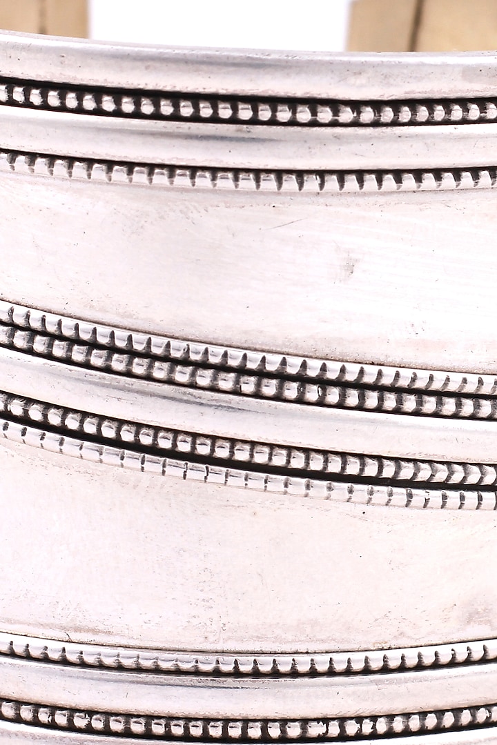 Silver Oxidised Handcrafted Bracelet In Sterling Silver by Sangeeta Boochra at Pernia's Pop Up Shop