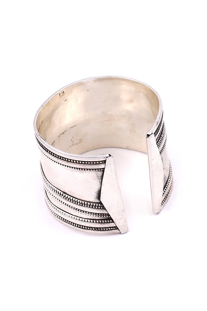 Silver Oxidised Handcrafted Bracelet In Sterling Silver by Sangeeta Boochra at Pernia's Pop Up Shop