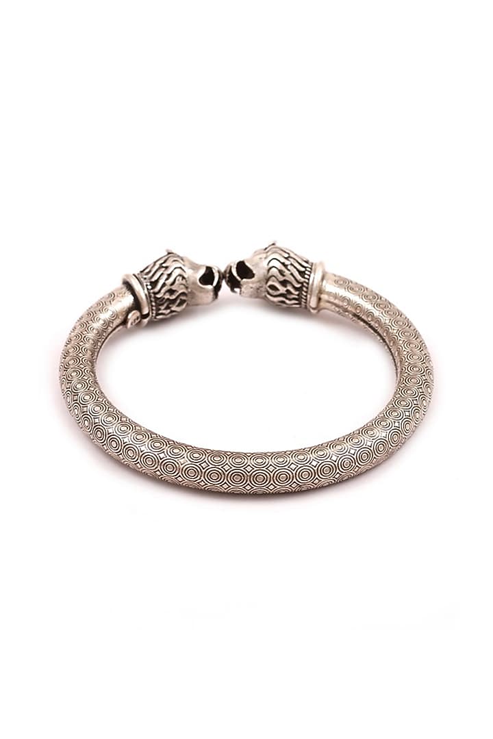 Silver Oxidised Handcrafted Bracelet In Sterling Silver by Sangeeta Boochra at Pernia's Pop Up Shop