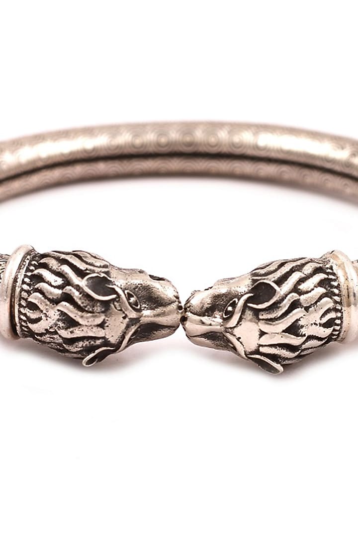 Silver Oxidised Handcrafted Bracelet In Sterling Silver by Sangeeta Boochra at Pernia's Pop Up Shop