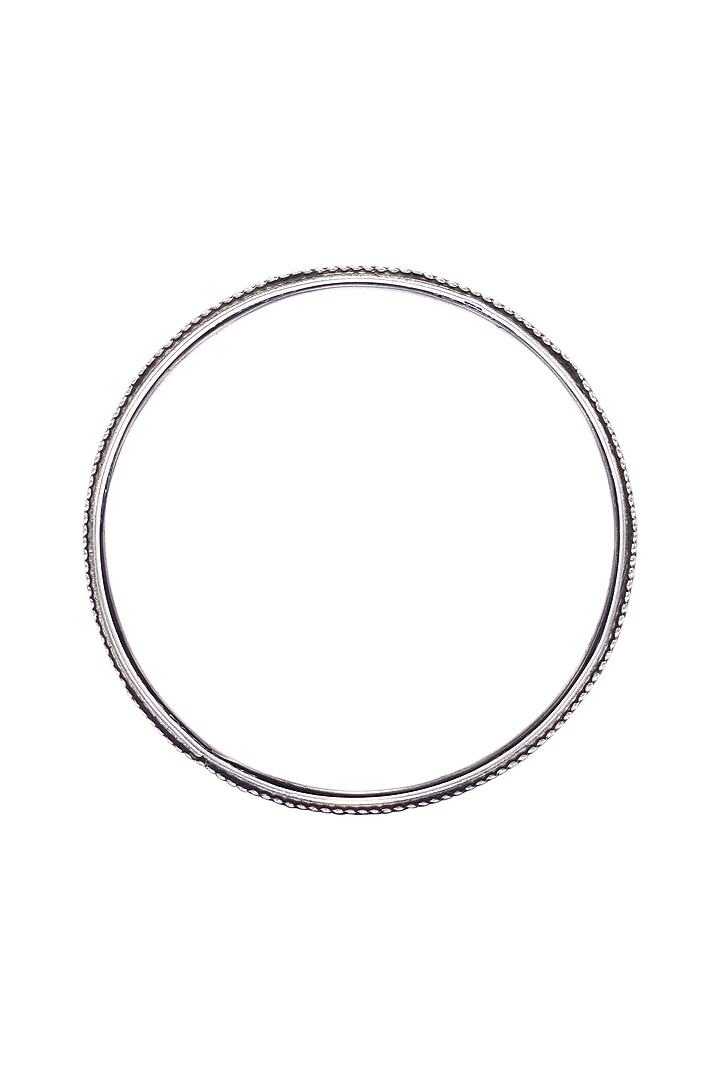 Oxidised Silver Finish Bangle In Sterling Silver by Sangeeta Boochra at Pernia's Pop Up Shop