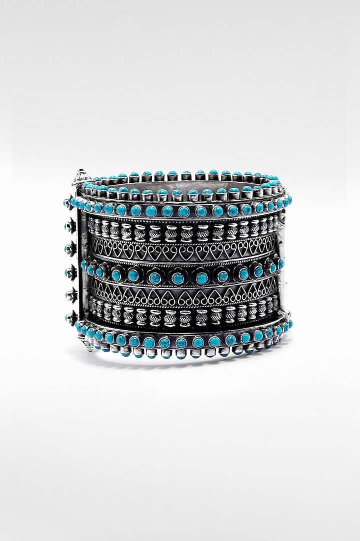 Oxidised Silver Bangle by Sangeeta Boochra at Pernia's Pop Up Shop