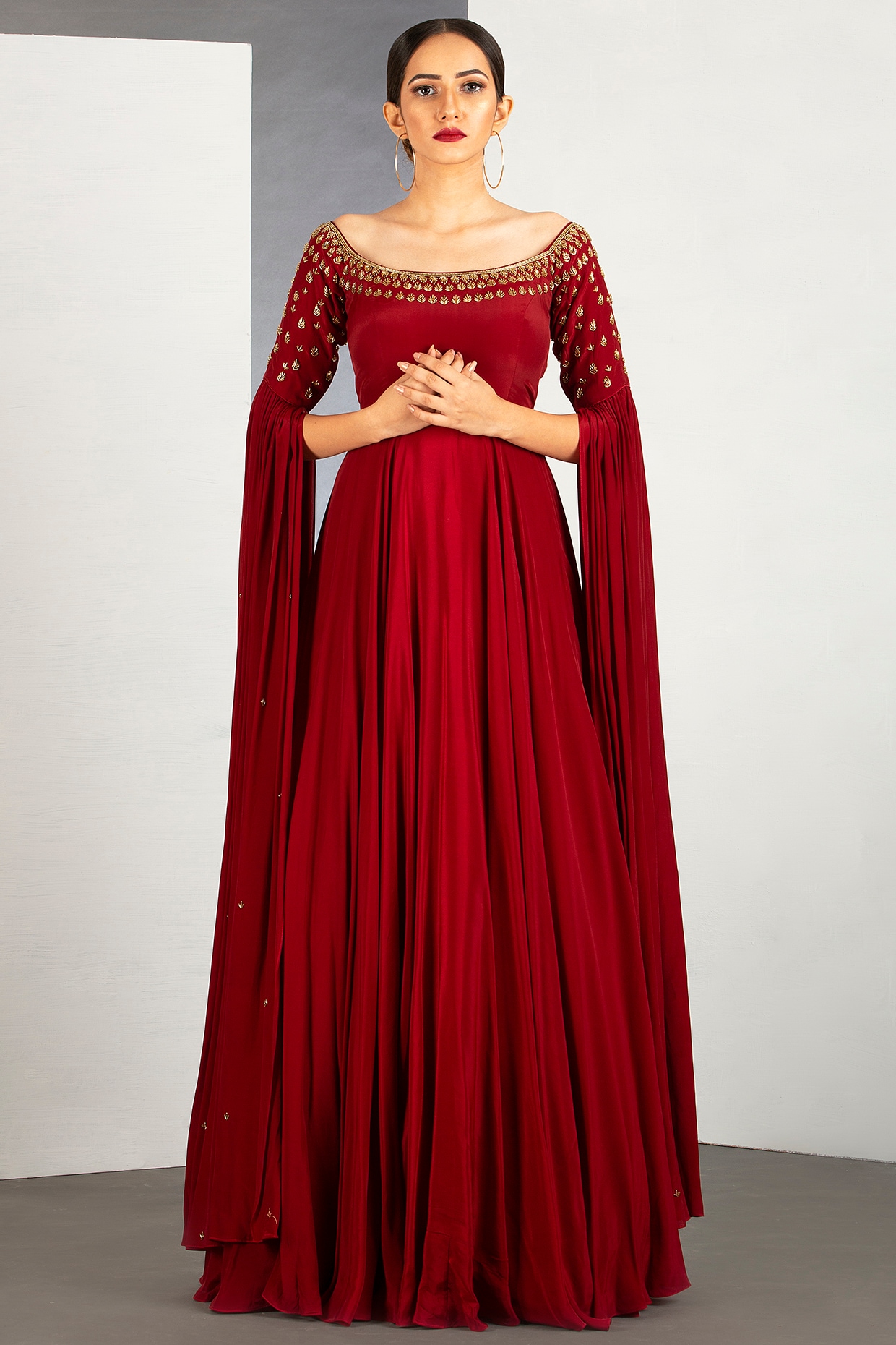 ruby red gown