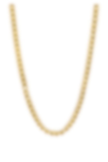Gold Plated Chain In Sterling Silver by Silberry Men