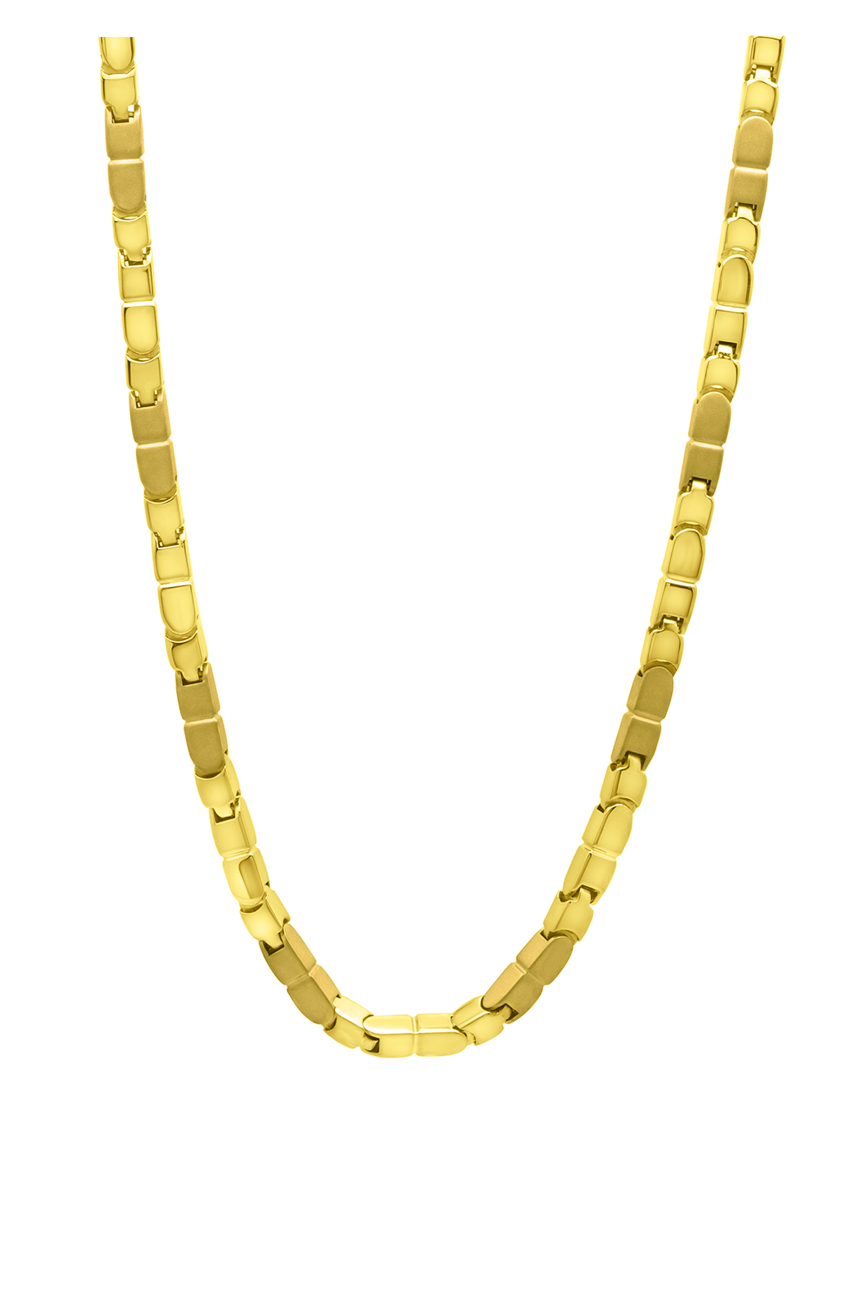 Gold Plated Chain In Sterling Silver by Silberry Men