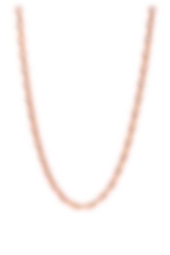 Rose Gold Plated Chain In Sterling Silver by Silberry Men