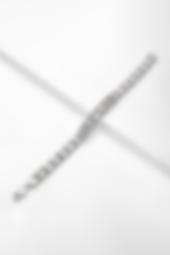 White Finish Shell Pearl Bracelet In 92.5 Sterling Silver by Silberry Men at Pernia's Pop Up Shop