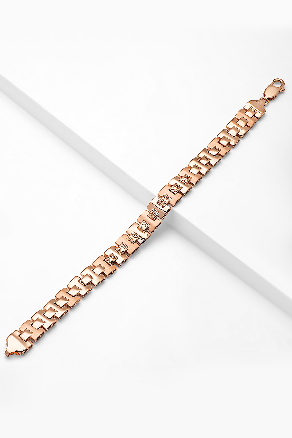 Gold Tone 8 Row Cubic Zirconia Bracelet – Jewelure