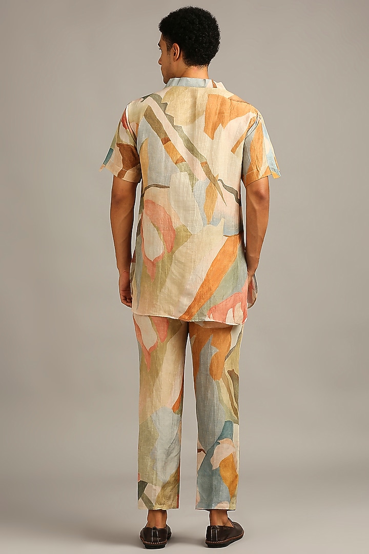 Multi-Coloured Printed Pant Set by Soup By Sougat Paul Men at Pernia's Pop Up Shop