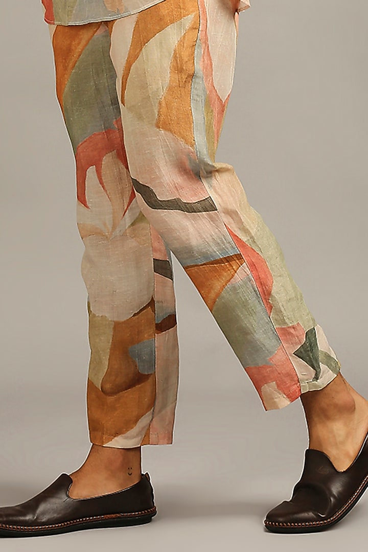 Multi-Coloured Printed Pant Set by Soup By Sougat Paul Men at Pernia's Pop Up Shop
