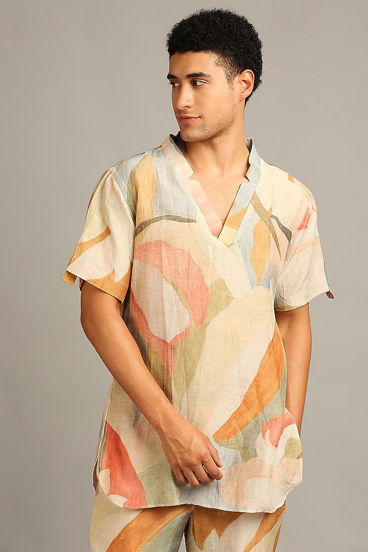 Multi-Coloured Printed Pant Set by Soup By Sougat Paul Men at Pernia's Pop Up Shop