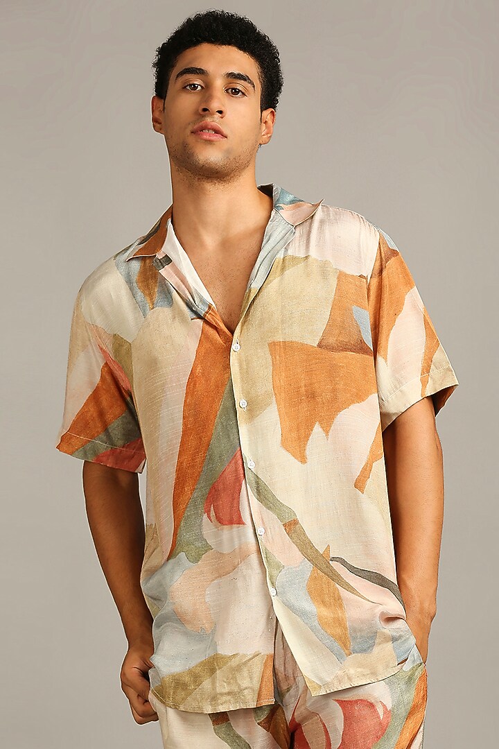 Multi-Coloured Printed Co-Ord Set by Soup By Sougat Paul Men at Pernia's Pop Up Shop