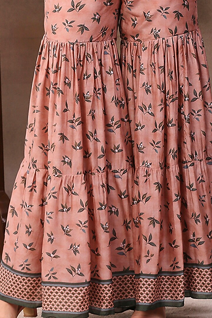 Coral Floral Printed Jumpsuit With Jacket by Soup by Sougat Paul at Pernia's Pop Up Shop