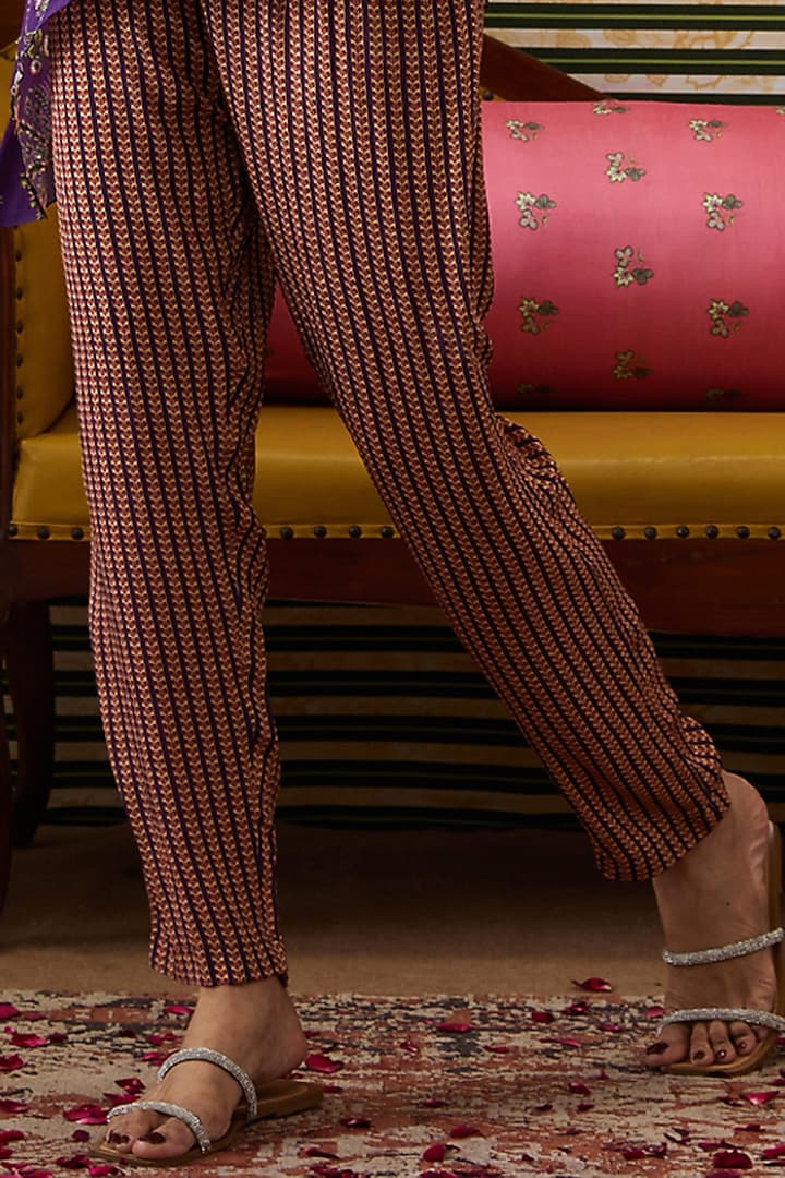 Multi-Colored Crepe Co-Ord Set by Soup by Sougat Paul at Pernia's Pop Up Shop