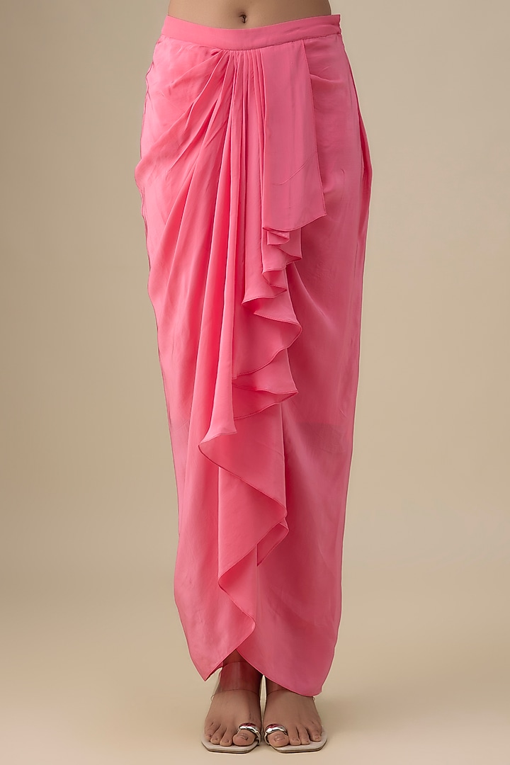 Multi-Colored Crepe Printed & Embroidered Co-Ord Set by Soup by Sougat Paul at Pernia's Pop Up Shop