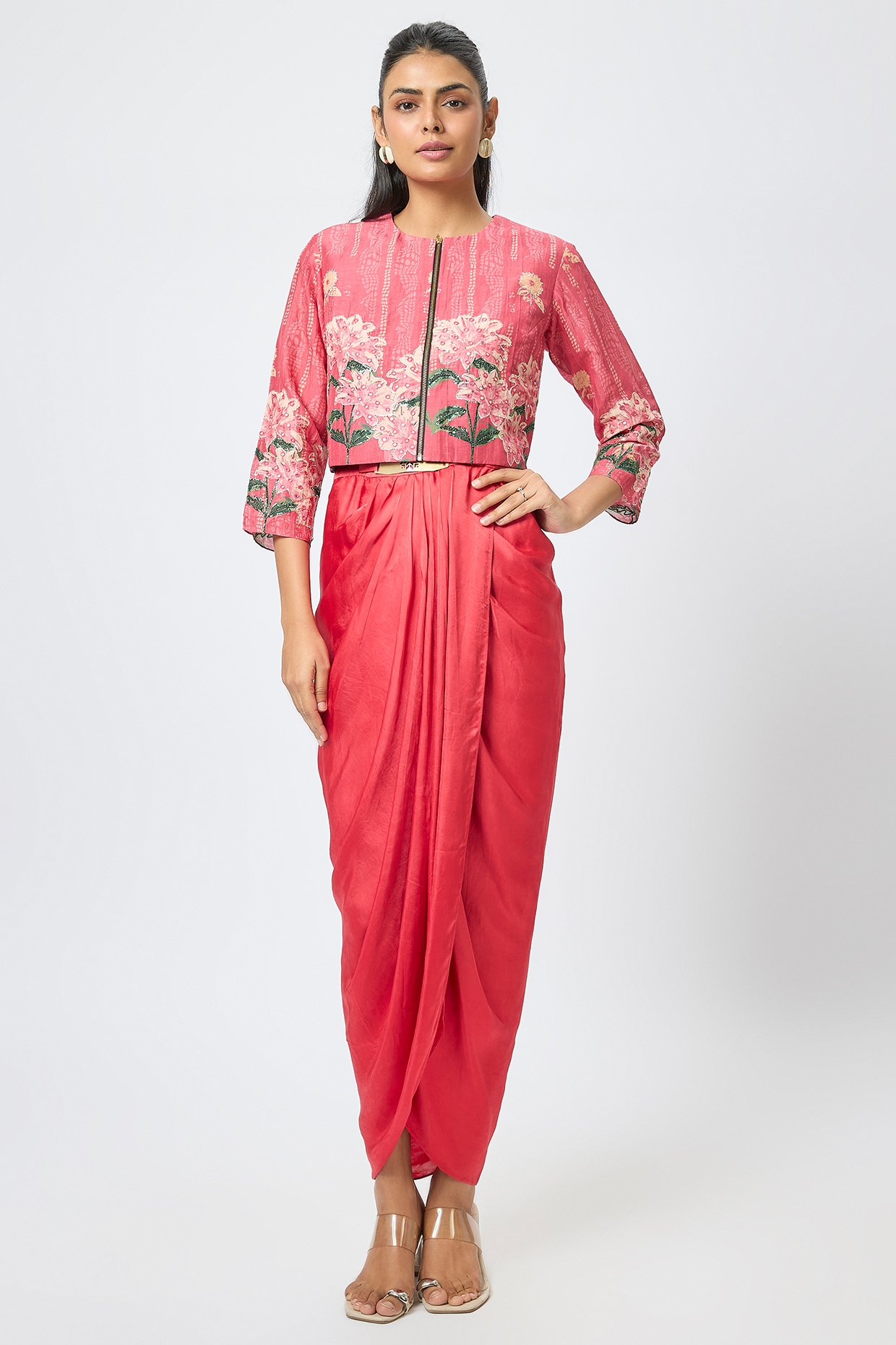 キャミソールワンピース Indian Embroidery Dress Curzon Embroidered Shift Dress | Tadashi Shoji