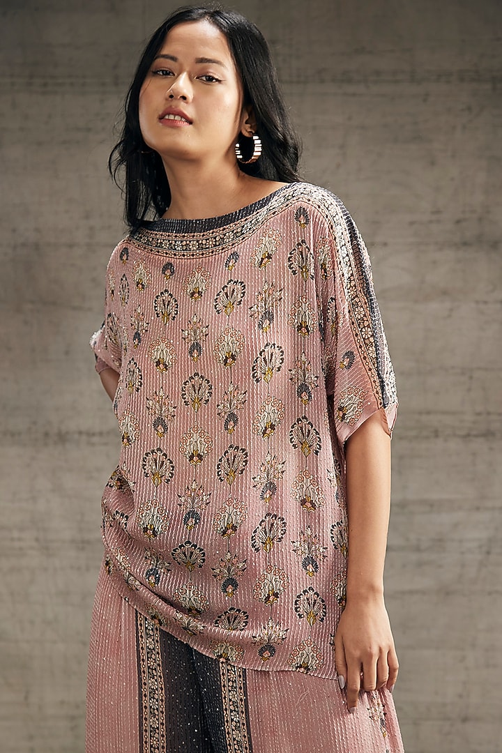 Pink Sequins Co-Ord Set by Soup by Sougat Paul at Pernia's Pop Up Shop