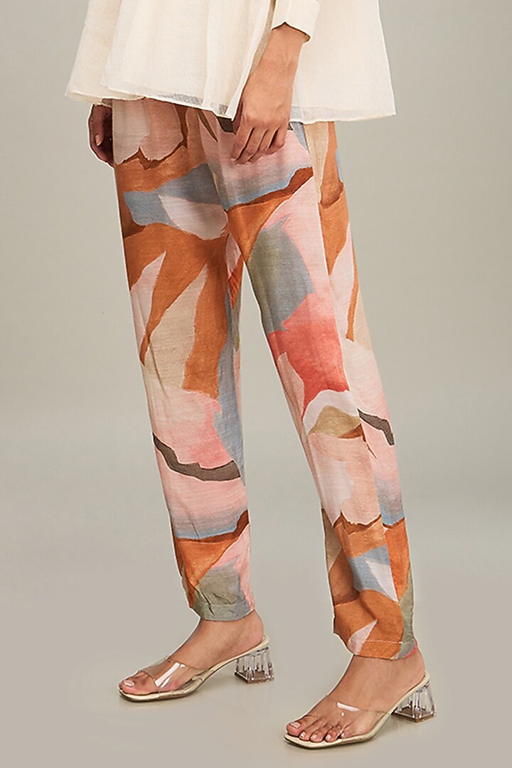 Off-White Muslin Slub Printed Co-Ord Set by Soup by Sougat Paul at Pernia's Pop Up Shop