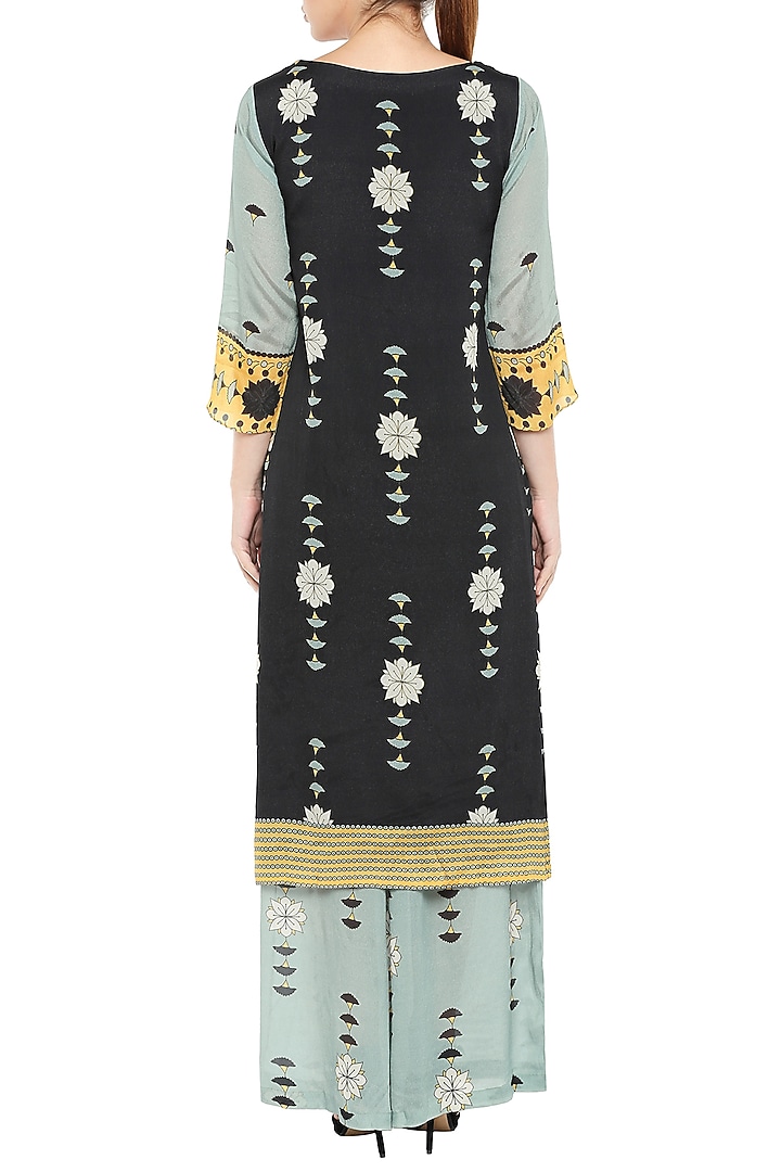 Multi Colored Printed Kurta With Palazzo Pants by Soup by Sougat Paul at Pernia's Pop Up Shop