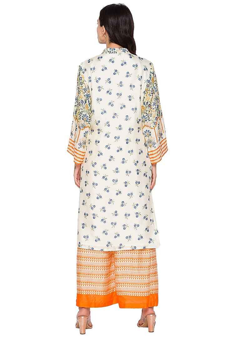 Lemon Printed Kurta Set by Soup by Sougat Paul at Pernia's Pop Up Shop