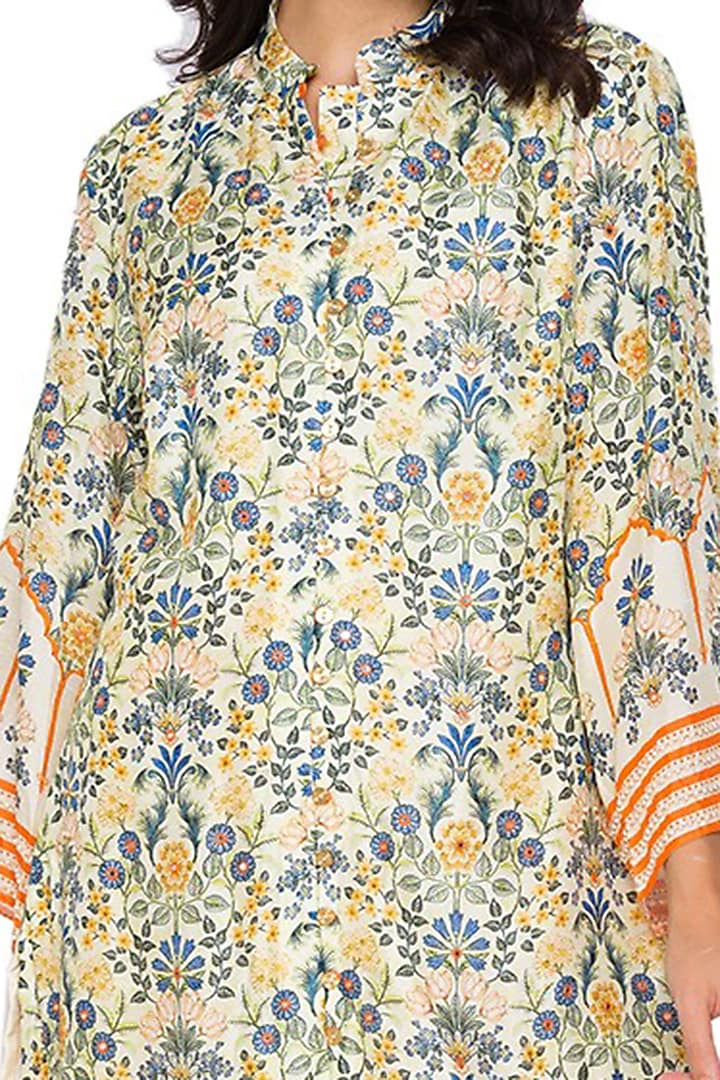 Lemon Printed Kurta Set by Soup by Sougat Paul at Pernia's Pop Up Shop