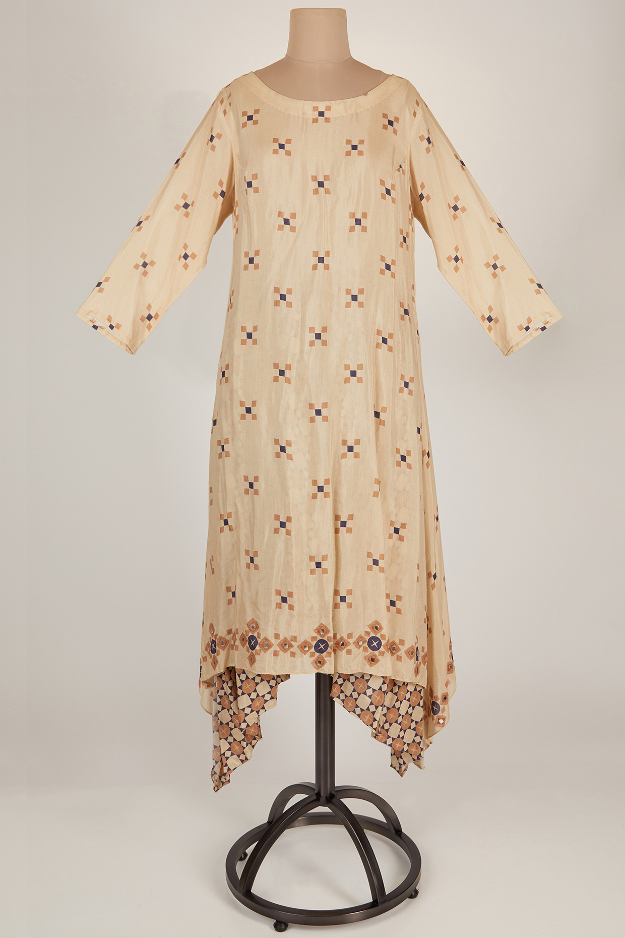 Beige Printed Kurta With Dhoti Pants by Soup by Sougat Paul at Pernia's Pop Up Shop
