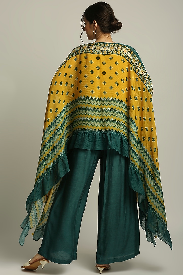 Multi-Colored Printed Dhoti Pant Set by Soup by Sougat Paul at Pernia's Pop Up Shop