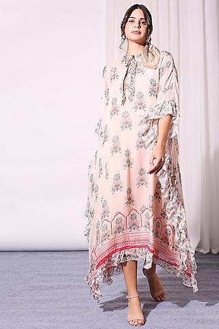 Mellow Rose Printed Kaftan by Soup by Sougat Paul