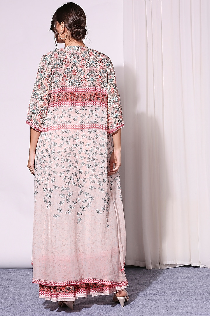 Mellow Rose Printed Party Wear Sharara Set by Soup by Sougat Paul at Pernia's Pop Up Shop