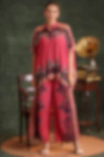 Pink Organza Embellished Co-Ord Set by Soup by Sougat Paul at Pernia's Pop Up Shop