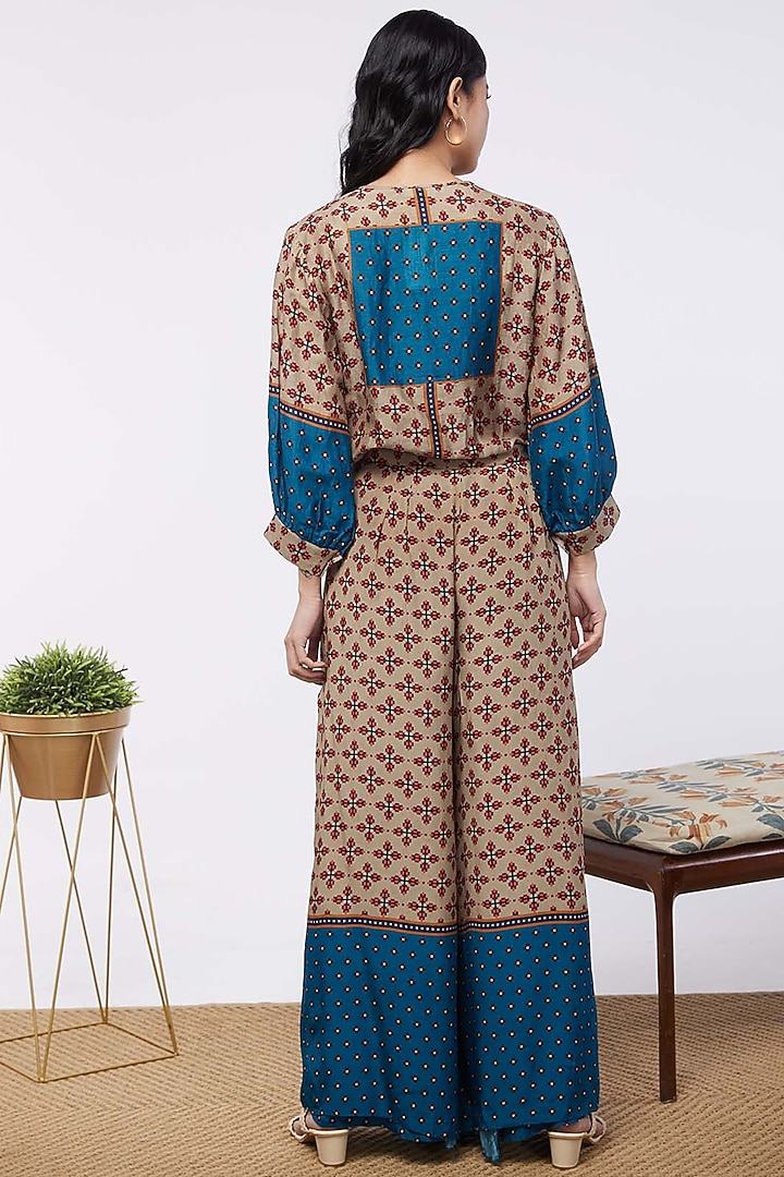 Multi-Coloured Printed Pant Set by Soup by Sougat Paul at Pernia's Pop Up Shop