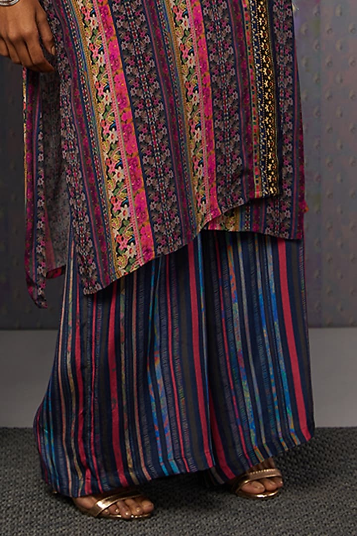 Multi-Coloured Crepe Printed Kurta Set by Soup by Sougat Paul at Pernia's Pop Up Shop