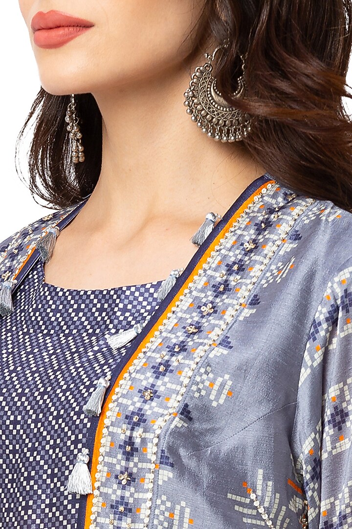 Powder Blue Kurta Set by Soup By Sougat Paul at Pernia's Pop Up Shop