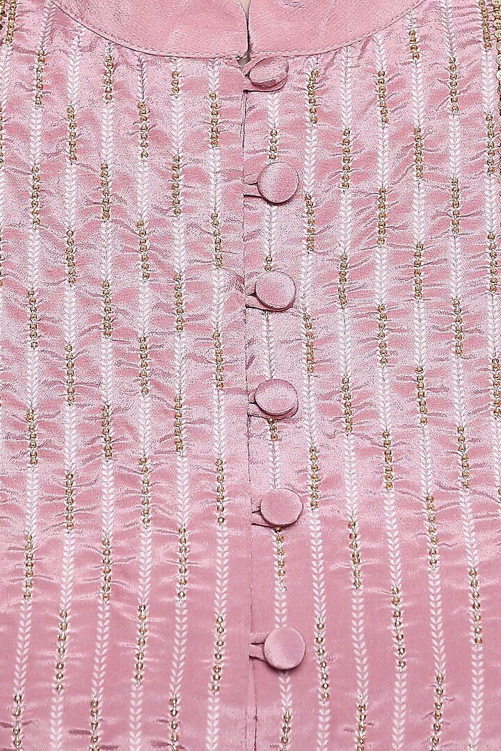 Pink Printed Kurta & Party Wear Sharara Set by Soup by Sougat Paul at Pernia's Pop Up Shop