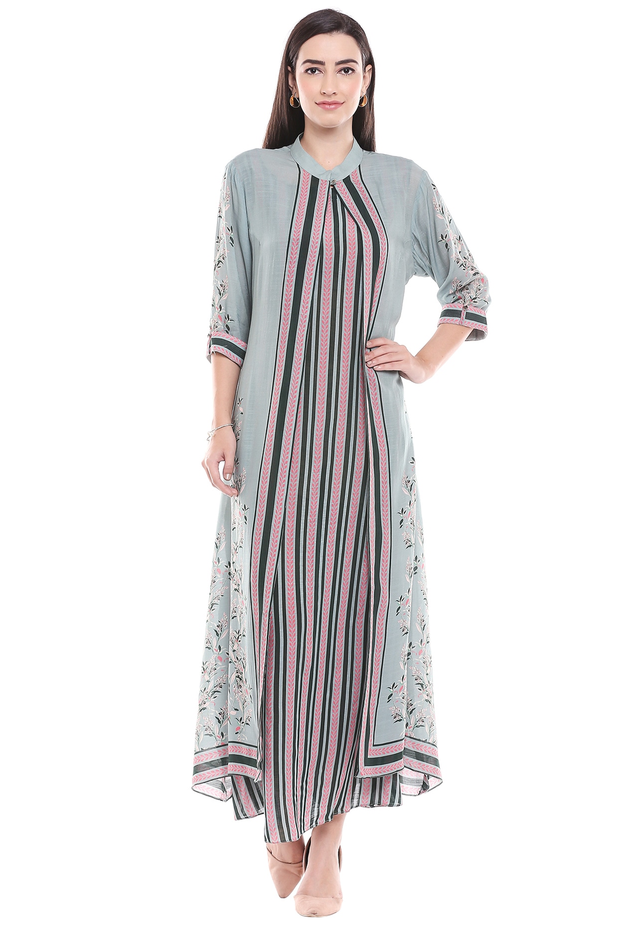 soup by sougat paul pink printed dress