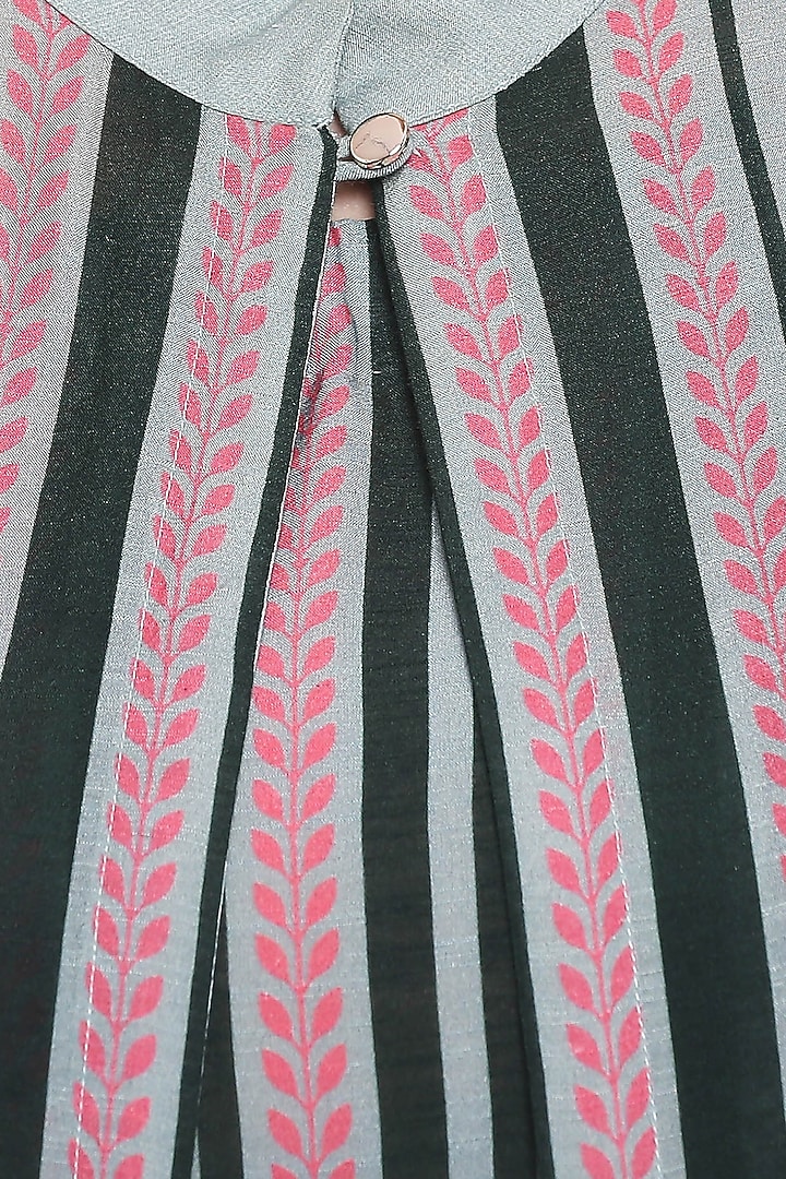 Pink Printed A-line Dress With Jacket by Soup by Sougat Paul at Pernia's Pop Up Shop