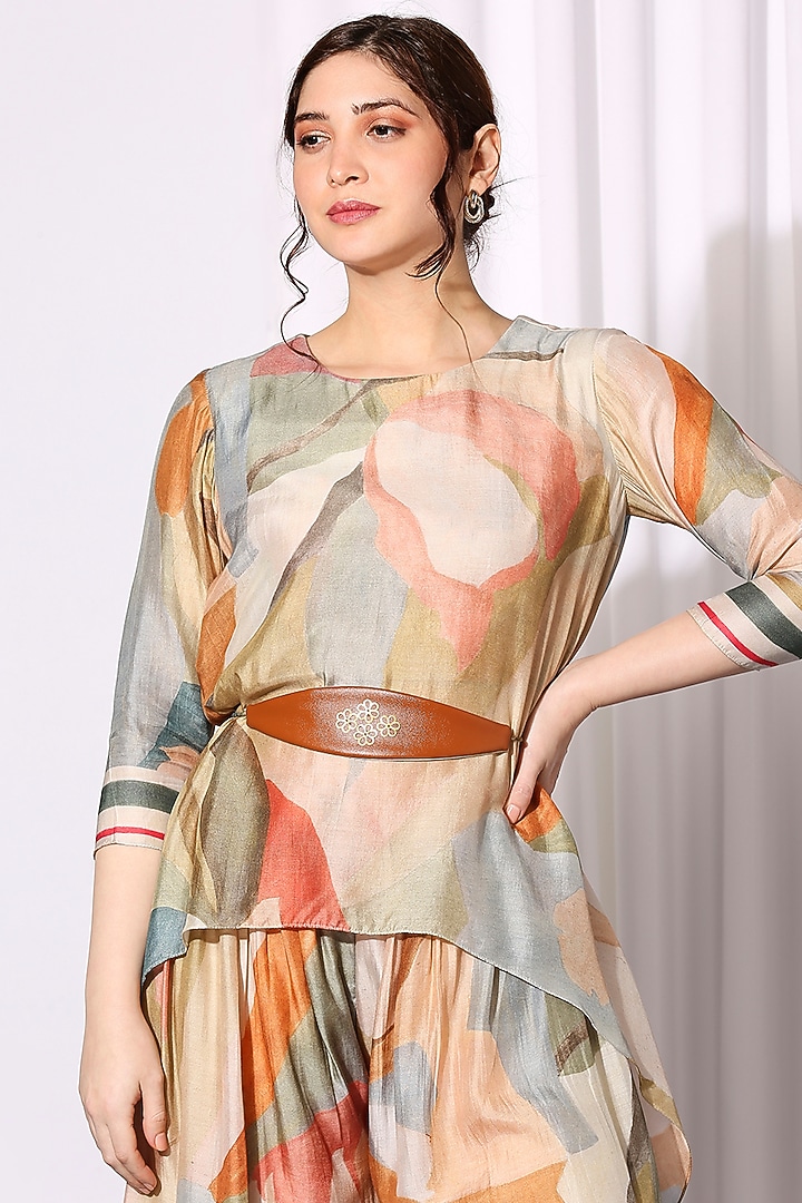 Multicolour Printed Co-Ord Set by Soup by Sougat Paul at Pernia's Pop Up Shop