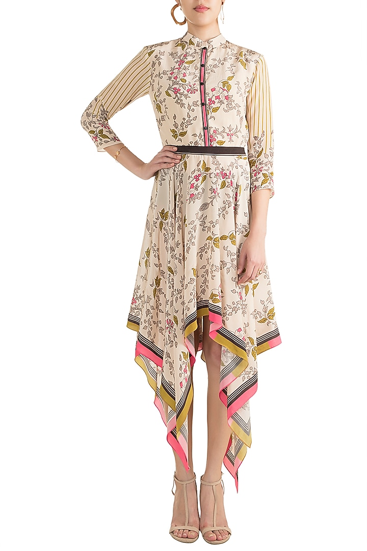 Ivory Handkerchief Summer Dress by Soup by Sougat Paul at Pernia's Pop Up Shop