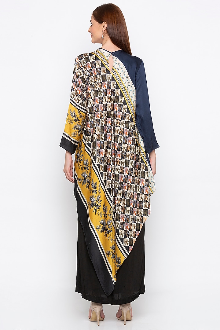 Multi Colored Embroidered & Printed Kurta With Pant by Soup by Sougat Paul at Pernia's Pop Up Shop