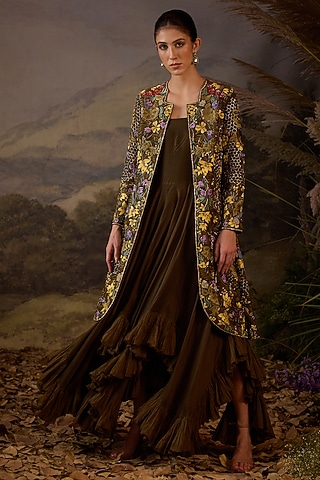 Shop Mint green embroidered maxi dress for Women Online from India's Luxury  Designers 2026