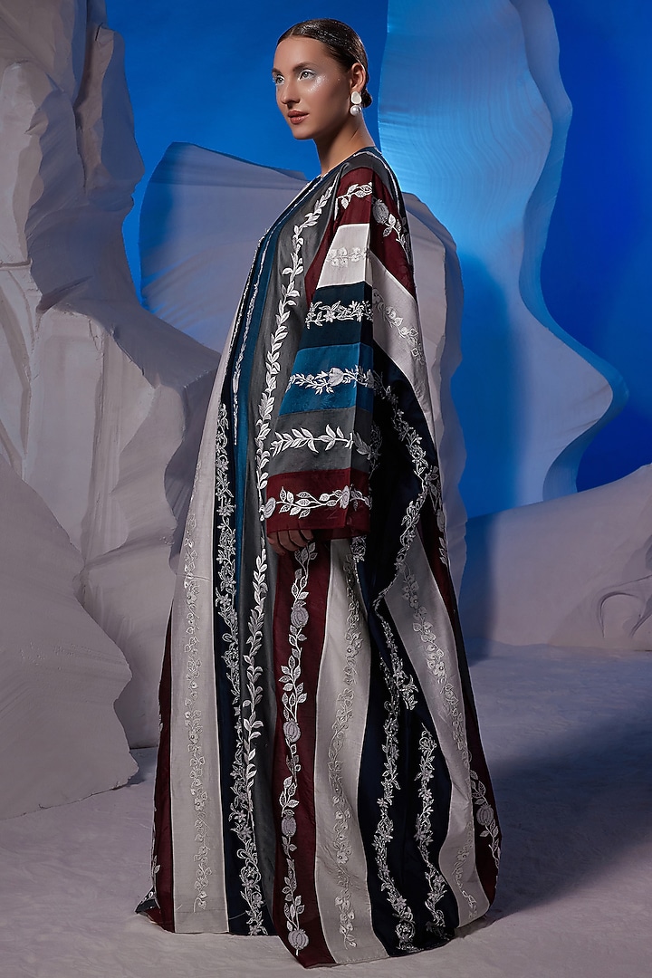 Multi-Colored Cotton Silk Kaftan by Samant Chauhan at Pernia's Pop Up Shop