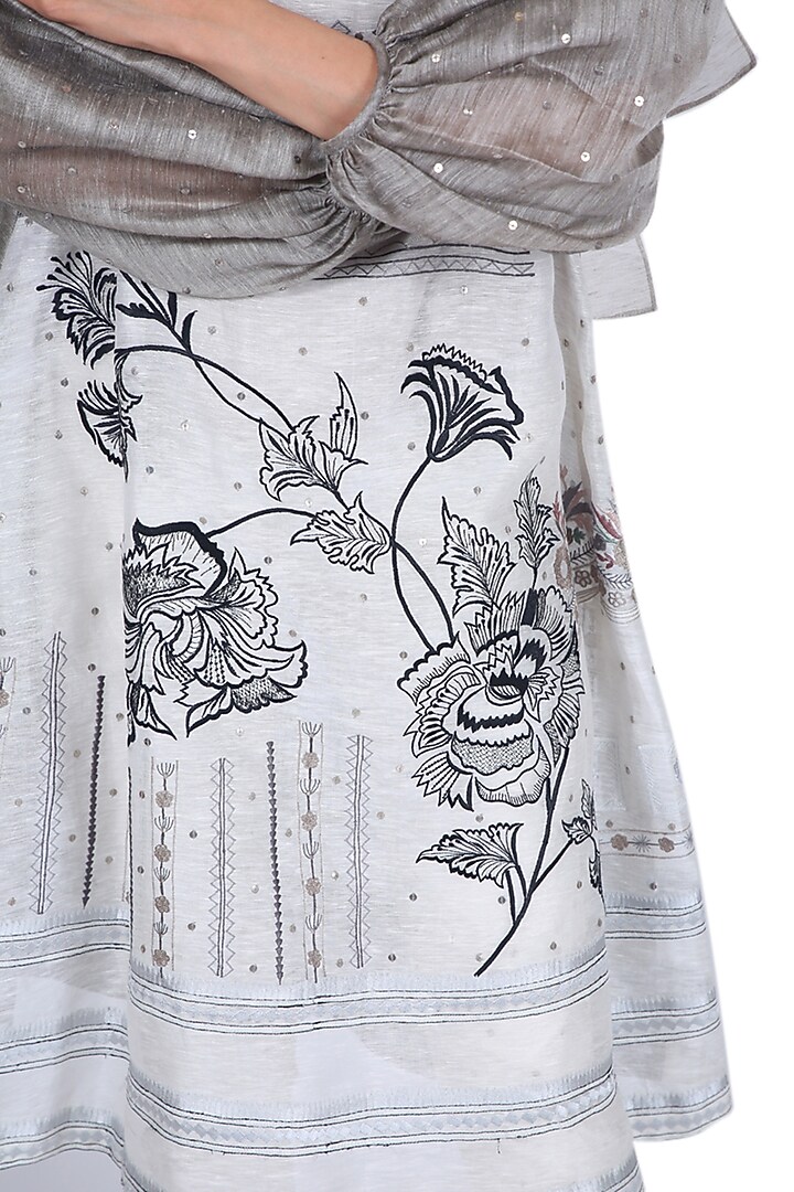 Black Embroidered High Neck Tunic by Samant Chauhan at Pernia's Pop Up Shop