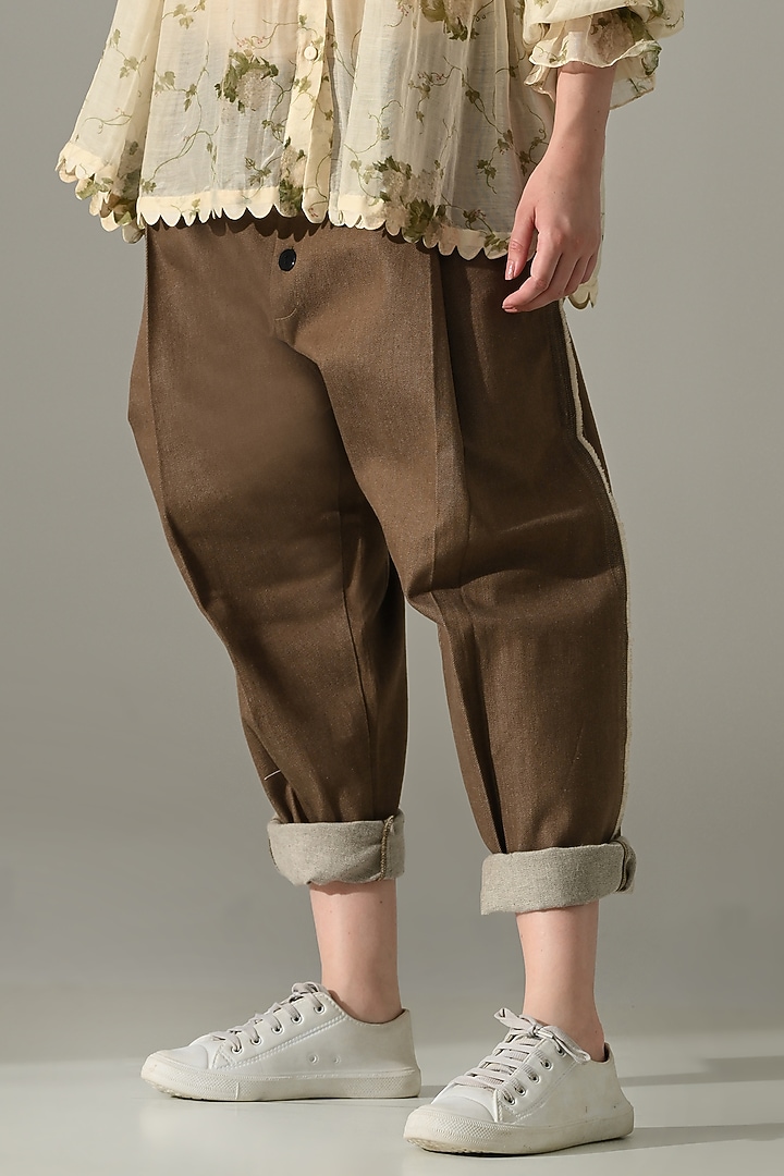 Cream Cotton Silk Printed Co-Ord Set by Samant Chauhan at Pernia's Pop Up Shop