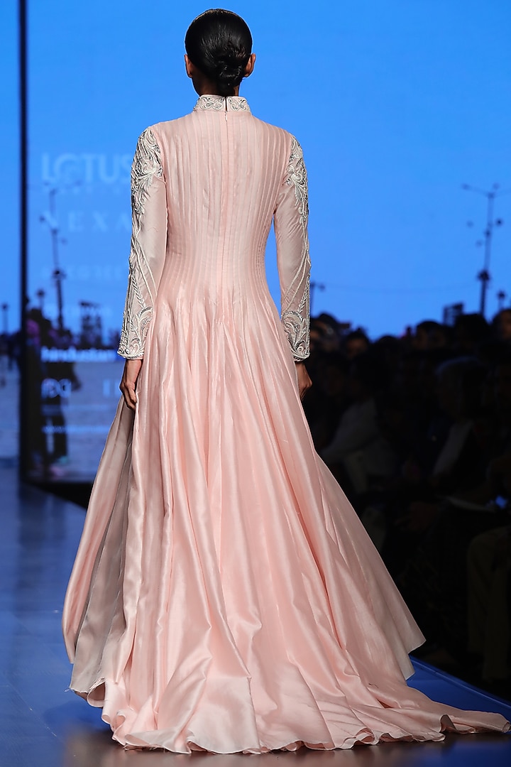 Pink Embroidered Gown by Samant Chauhan at Pernia's Pop Up Shop