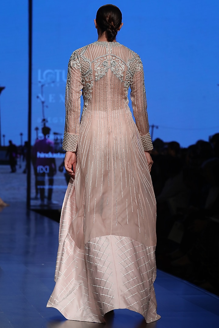 Pink Trail Top With Palazzo Pants by Samant Chauhan at Pernia's Pop Up Shop